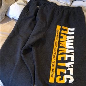 Iowa Hawkeye sweat pants